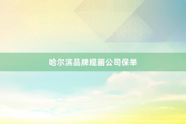 哈尔滨品牌规画公司保举